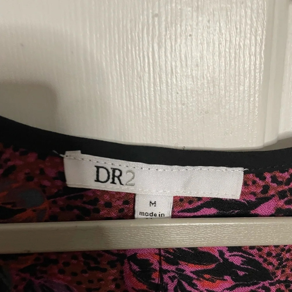 DR2 Women's Midi Dress - Pink and Black Floral - Picture 3 of 5